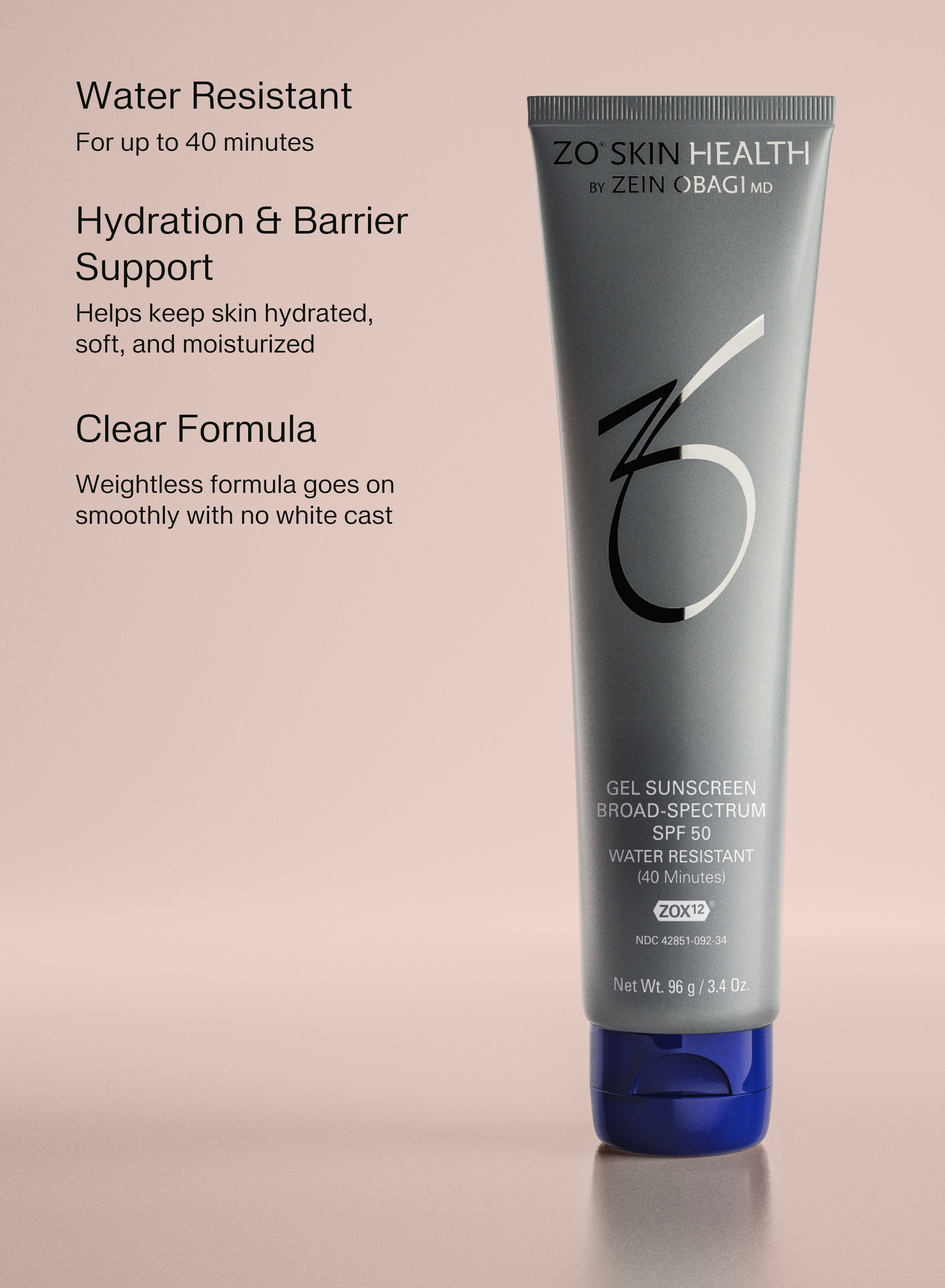 NEW ZO Gel Sunscreen Broad-Spectrum SPF 50