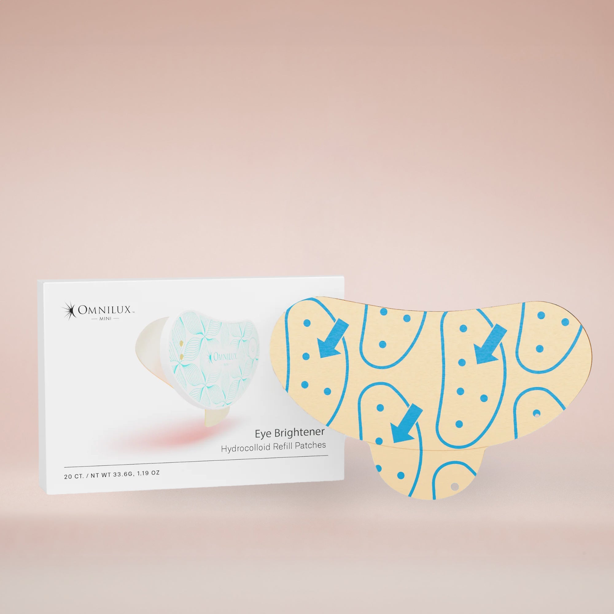 Omnilux Eye Brightener Hydrocolloid REFILL Patches (20 ct)