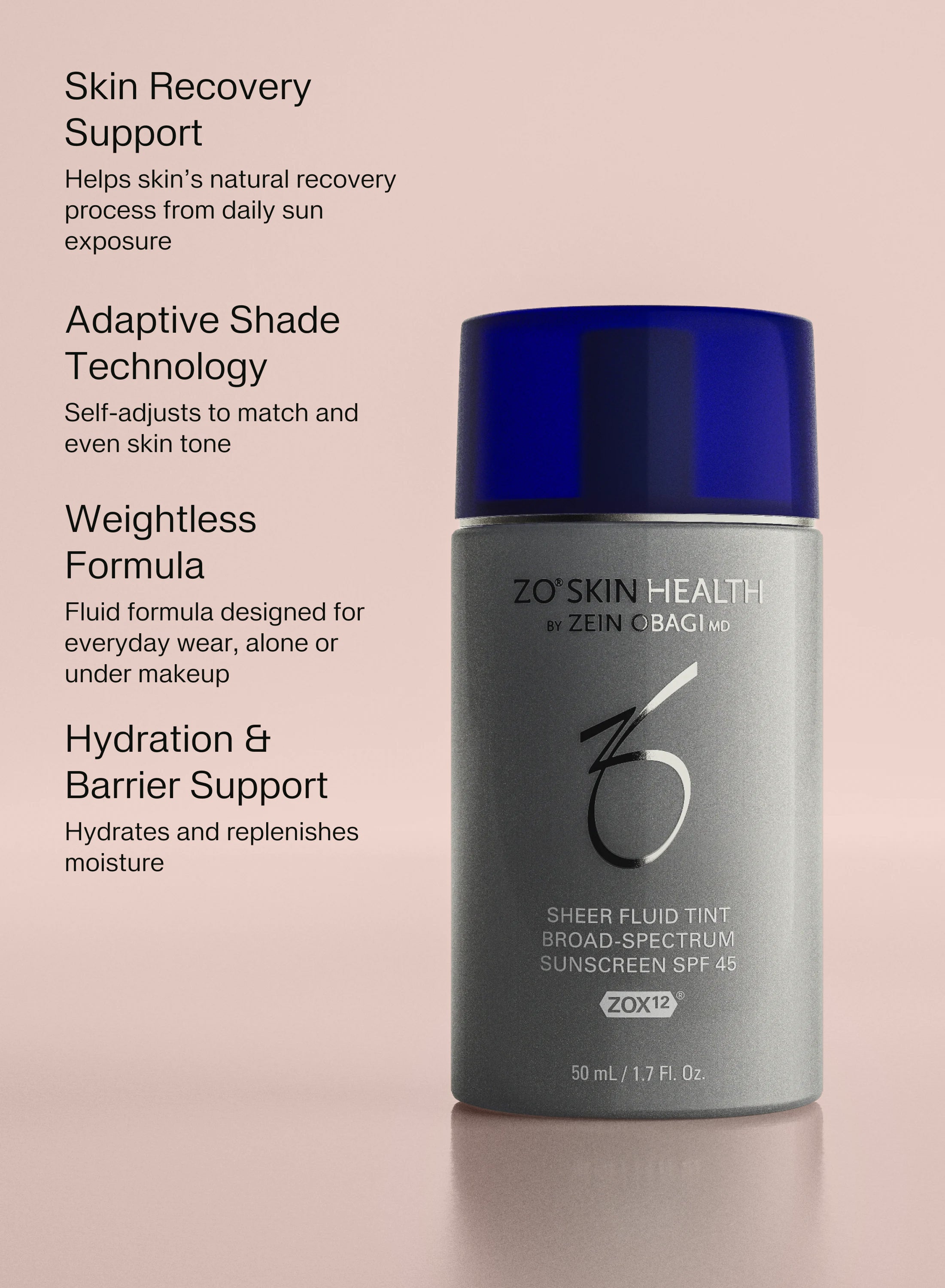 NEW ZO Sheer Fluid Tint SPF 45